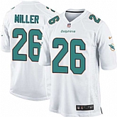 Nike Men & Women & Youth Dolphins #26 Lamar Miller White Team Color Game Jersey,baseball caps,new era cap wholesale,wholesale hats